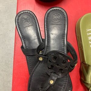 Tory Burch Black Leather Sandals